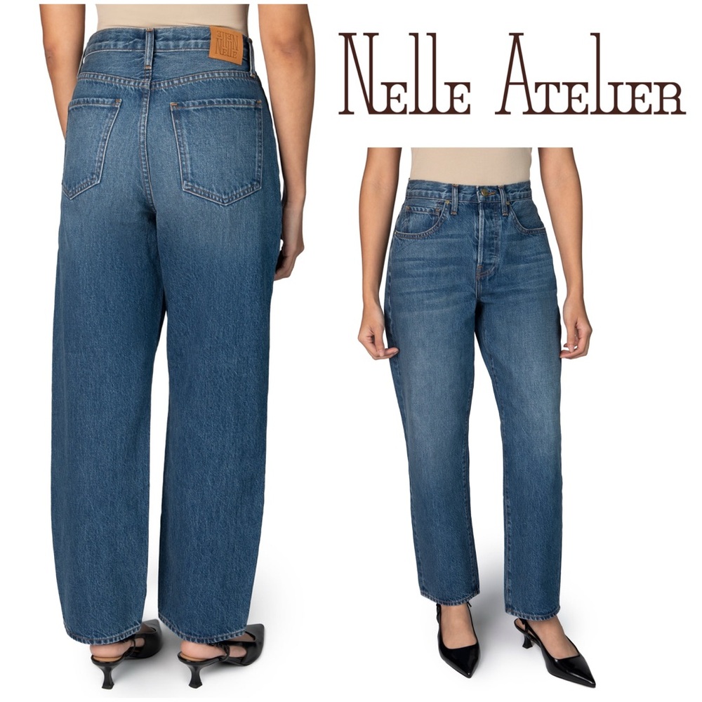 Nelle Atelier The Boyfriend THE CLAIRE JEAN - SAPPHIRE blue denim jean